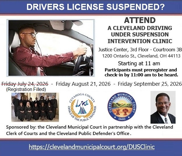 Cleveland Driving Under Suspension Clinic