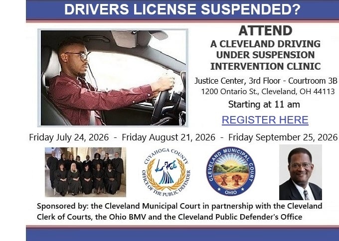 Cleveland Driving Under Suspension Clinic