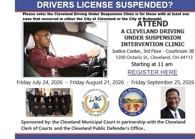 Cleveland Driving Under Suspension Clinic